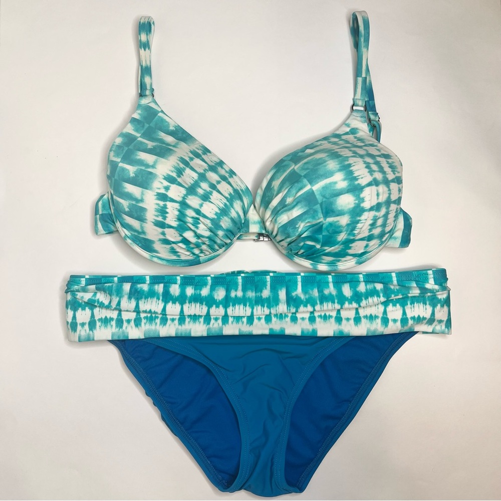 NWOT SWIM SYSTEMS COLLECTION 2 PIECE BIKINI SET LARGE BLUE